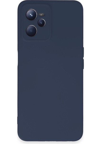 Dijimedia Realme C35 Kılıf Nano Içi Kadife Silikon - Lacivert