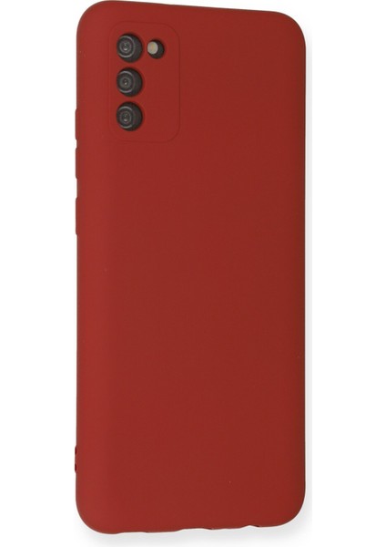 Dijimedia Samsung Galaxy A02S Kılıf Nano Içi Kadife Silikon - Kiremit
