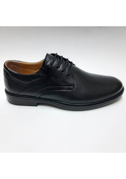 Hakiki Deri Oxford Model Yazlık Siyah Bağcıklı Erkek Ayakkabı C-84263