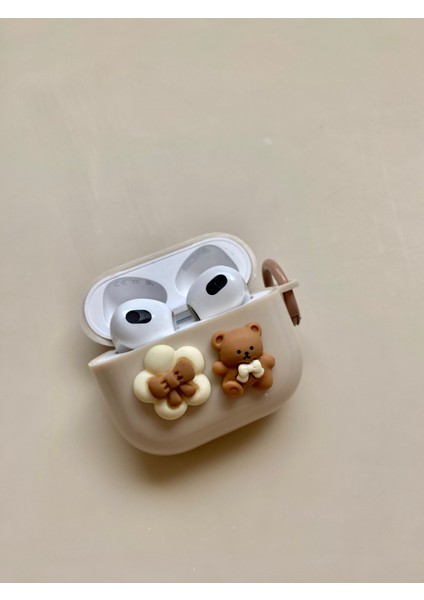 3. Nesil Uyumlu Ayıcıklı Airpods Kulaklık Kılıfı