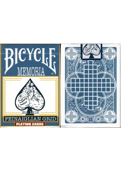 Bicycle Memoria Feinaiglian Grid Oyun Kağıdı Kartı Iskambil Kartları Destesi