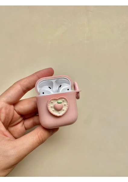 2. Nesil Uyumlu Kalpli Airpods Kulaklık Kılıfı