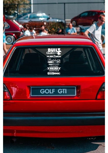 Ingilizce Araç Arka Cam Sticker Etiket Folyo Seti Model 8 40X20 cm fırsatları