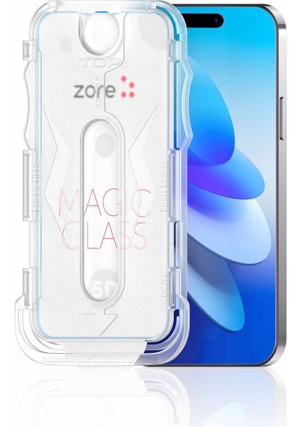 Apple Iphone 14 Pro Max Için Kolay Uygulama Aparatlı 5d Cam Ekran Koruyucu Siyah