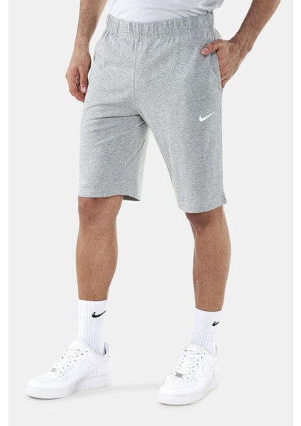 Sportwear Crusader Gri Pamuklu Ince Erkek Spor Şortu