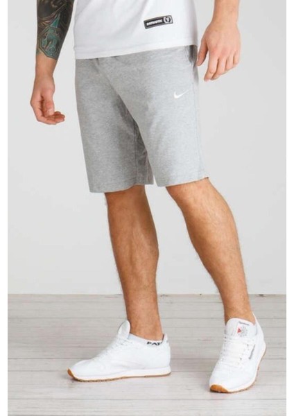 Sportwear Crusader Gri Pamuklu Ince Erkek Spor Şortu fırsatları