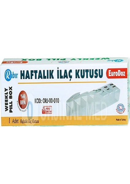 Haftalık Ilaç  Kutusu x 2 Adet