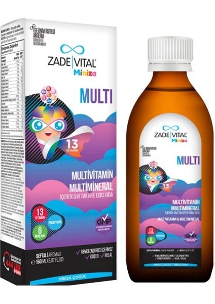 Miniza Multi Sıvı Takviye Edici Gıda 150 ml