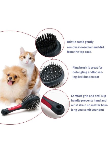 1 Pet Silikon Masaj Fırçası + Kısa Saç Fırçası ile Masterr 2 (Yurt Dışından) fiyatları