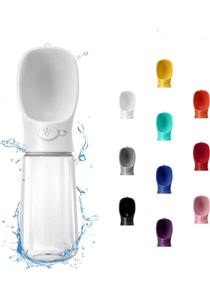 Köpek Su Şişesi, Evcil Hayvanlar Için Açık Hava Yürüyüşü, Doğa Yürüyüşü, Seyahat (BEYAZ/550ML) (Yurt Dışından)