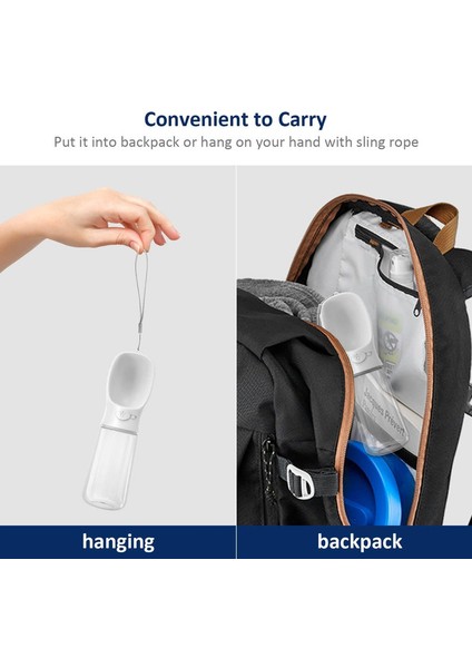 Köpek Su Şişesi, Evcil Hayvanlar Için Açık Hava Yürüyüşü, Doğa Yürüyüşü, Seyahat (BEYAZ/550ML) (Yurt Dışından) indirimleri