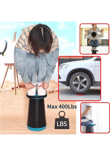 Katlanabilir Plastik Taşınabilir Seyahat Koltuğu (Mavi) (Yurt Dışından) fırsatları