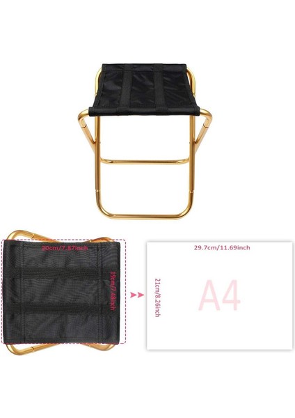 1 Mini Portatif Tabure, Saklama Çantalı Katlanır Kamp Taburesi, Balıkçılık, Kampçılık, Barbekü, Yürüyüş, Bahçe Pikniği Için Kullanılır (30CM * 25CM * 20CM) (Yurt Dışından) modelleri