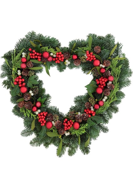 2 Paket 12 Inç/30 cm Kalp Tel Çelenk Çerçeve Metal Çiçek Çelenk Çerçeveleri Yeni Yıl Sevgililer Partisi Dekorasyonu Için (Koyu Yeşil) (Yurt Dışından) indirimleri