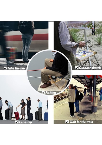 Taşınabilir Katlanır Ultra Hafif Kamp Taburesi, Saklama Çantası Ile. (Yurt Dışından) fırsatları