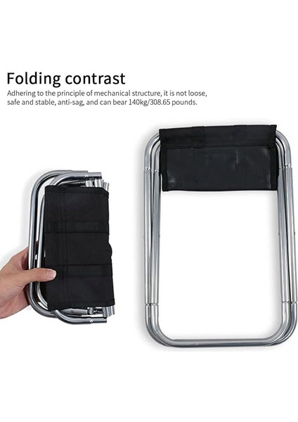 Taşınabilir Katlanır Alüminyum Tabure - Katlanabilir - Ultra Hafif - Balıkçılık, Piknik, Seyahat ve Yürüyüş Için - Gümüş (Yurt Dışından) indirimleri