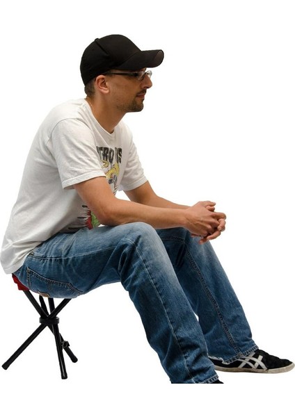 Kamp, Balıkçılık, Yürüyüş, Piknik, Sandalye, Tripod Katlanır Tabure, Taşıması Kolay, Kırmızı (Yurt Dışından) fırsatları