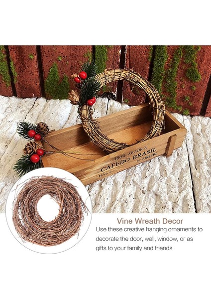 1 Adet, Asma Çelenk Doğal Asma Dalı Çelenk Dıy El Sanatları Için Dekoratif Ahşap Dal Kapı Ev Tatil Parti Dekorasyon (4.6 M) (Yurt Dışından) fiyatları