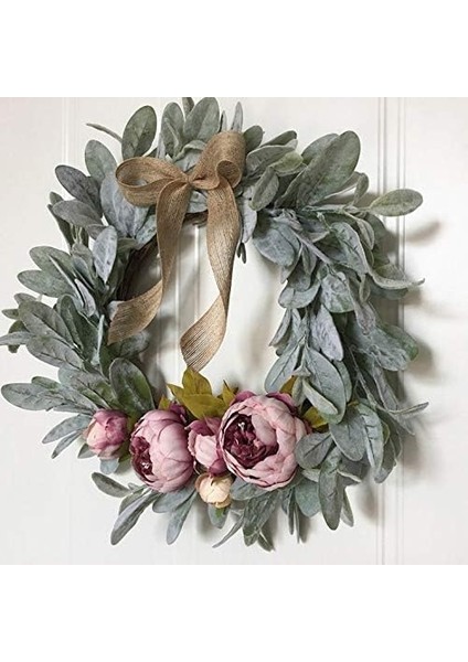 1 Adet, Ön Kapı Için Çelenk Bitki Çelenkler Ev Dekor Pencere Duvar Parti Düğün Için Noel Çelenk Noel Dekorasyon (46 Cm) (Yurt Dışından) fırsatları