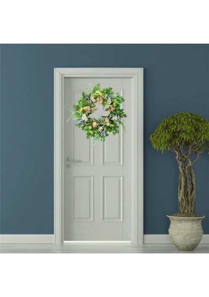 1 Adet, Hafif Yumurta ve Yeşil Yapraklar ile Papatya Paskalya Kapı Çelengi Ön Kapı Bahar Düğün Için Asılı Masa Merkezinde (50CM) (Yurt Dışından) fiyatları