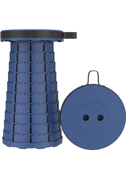 Taşınabilir Geri Çekilebilir Katlanır Tabure (Mavi) (Yurt Dışından)