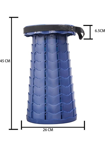 Taşınabilir Geri Çekilebilir Katlanır Tabure (Mavi) (Yurt Dışından) modelleri