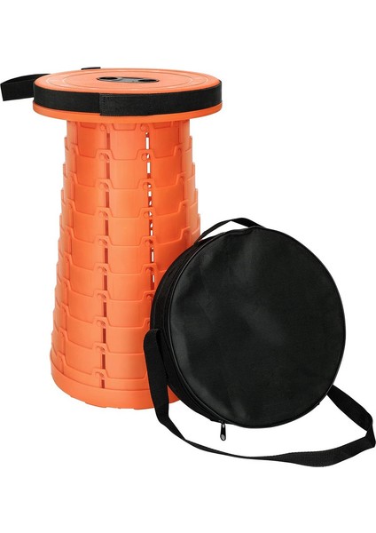 Katlanabilir Küçük Teleskopik Tabure, Turuncu (Yurt Dışından)