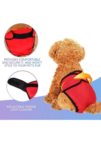 Köpek Bezi Yıkanabilir ve Yeniden Kullanılabilir Rahat Uzun Seyahatlerde Evcil Hayvan Inkontinansı Için Dayanıklı. (Aqk1, Xs) (Yurt Dışından) fiyatları