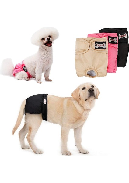 Bez Bebek Bezi Dişi Köpek Yeniden Kullanılabilir Yavru Köpek Bezi Bebek Bezleri Için Fizyolojik Pantolon Sürtükler (3'Lü Paket) (Xs) (Yurt Dışından)
