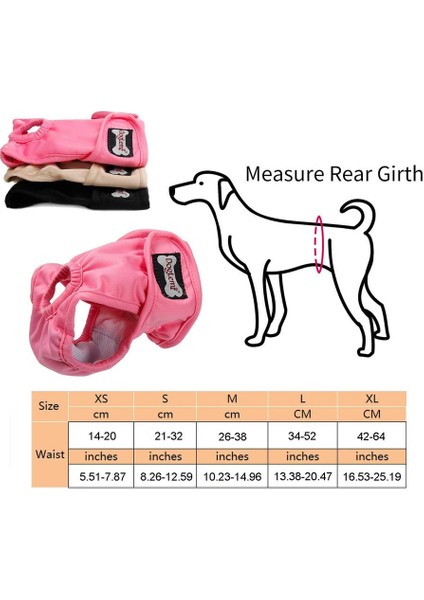 Bez Bebek Bezi Dişi Köpek Yeniden Kullanılabilir Yavru Köpek Bezi Bebek Bezleri Için Fizyolojik Pantolon Sürtükler (3'Lü Paket) (Xs) (Yurt Dışından) fiyatları