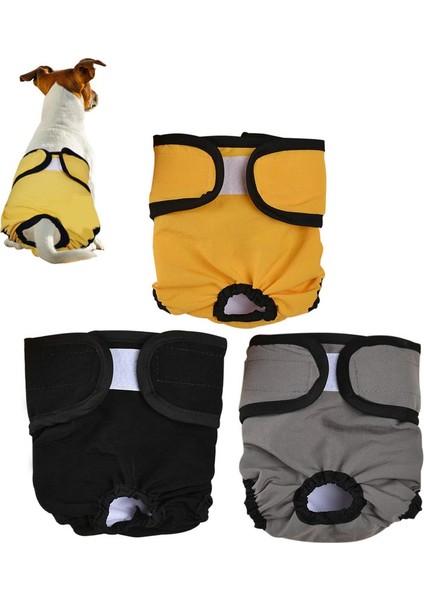 Dişi Köpek Bezi Yeniden Kullanılabilir Köpek Külotu Isı ve Konforlu Köpek Külotu Köpeklerde Kaçırma ve Menstrüasyon Için En Iyi Çözüm (3'lü Paket). (Yurt Dışından)