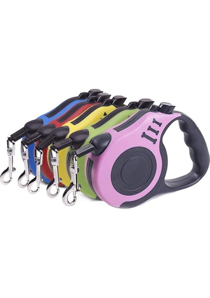 Kaymaz Saplı Evcil Hayvan Gezdirme Tasması, Küçük Orta Boy Köpek Kedi Için, 3m, Pembe (Yurt Dışından)