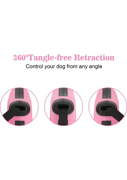 Kaymaz Saplı Evcil Hayvan Gezdirme Tasması, Küçük Orta Boy Köpek Kedi Için, 3m, Pembe (Yurt Dışından) fırsatları
