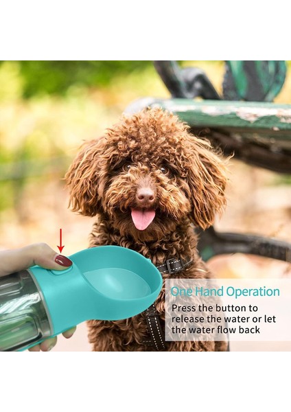 Köpek Pet Su Şişesi Su Sebili, Açık Hava, Yürüyüş Gezileri Için Uygun (300ML / Göl Mavisi) (Yurt Dışından) modelleri