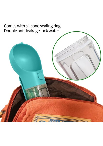 Köpek Pet Su Şişesi Su Sebili, Açık Hava, Yürüyüş Gezileri Için Uygun (300ML / Göl Mavisi) (Yurt Dışından) fırsatları