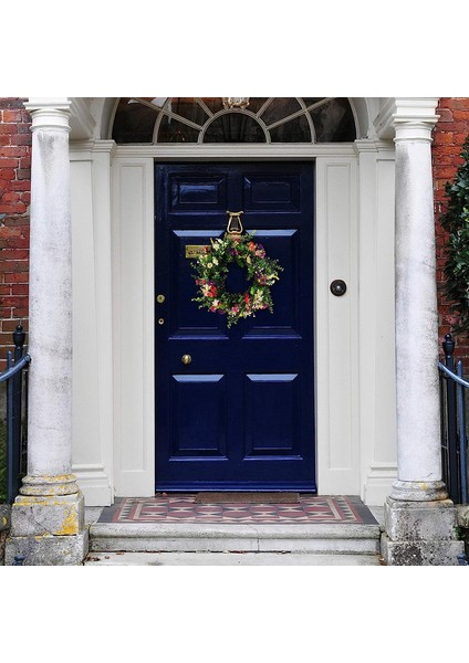 1 Adet, Yapay Bitkiler Yeşil Yaprak Ön Kapı Çelengi, Dört Mevsim Duvar Ev Dekorasyonu (45CM, Renkli Orkide Krizantem) (Yurt Dışından) modelleri