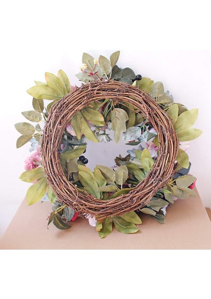 1pc, Yapay Bitkiler Şakayık Çelengi - Dört Mevsim Şakayık ve Yeşil Yaprak Ön Kapı DEKORASYONU(35CM, Karıştırma) (Yurt Dışından) indirimleri