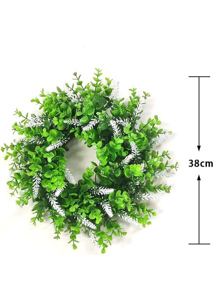 1 Adet, Yapay Küçük Papatya Çiçekler Çelenk Yeşil Yapraklar Okaliptüs Garland Ev Dekorasyon Için Kapı Dekor (38 Cm) (Yurt Dışından) fiyatları