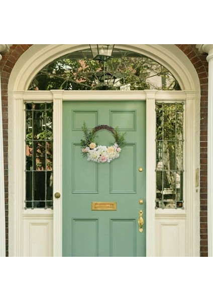 1 Adet, Kapı Çelengi, Yapay Çelenk, Pvc Kapı Çelengi Yapay Çelenk Ön Kapı Için Beyaz Kapalı Açık Noel Düğün Dekorasyonu (Beyaz, 28CM) (Yurt Dışından) fırsatları