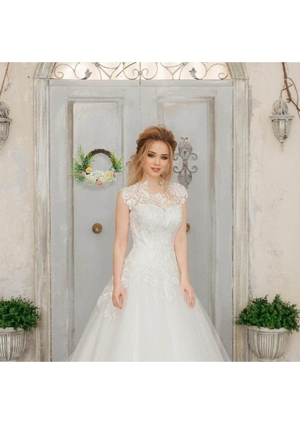 1 Adet, Kapı Çelengi, Yapay Çelenk, Pvc Kapı Çelengi Yapay Çelenk Ön Kapı Için Beyaz Kapalı Açık Noel Düğün Dekorasyonu (Beyaz, 28CM) (Yurt Dışından) indirimleri