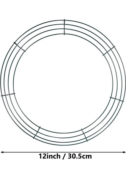 4 Adet Tel Çelenk Çerçeve, 12 Inç/30 cm Tel Çelenk Noel Yeni Yıl Sevgililer Dekorasyon Için Yüzük Yapma (Koyu Yeşil) (Yurt Dışından) fiyatları