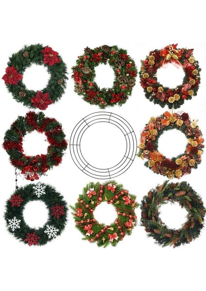 4 Adet Tel Çelenk Çerçeve, 12 Inç/30 cm Tel Çelenk Noel Yeni Yıl Sevgililer Dekorasyon Için Yüzük Yapma (Koyu Yeşil) (Yurt Dışından) indirimleri