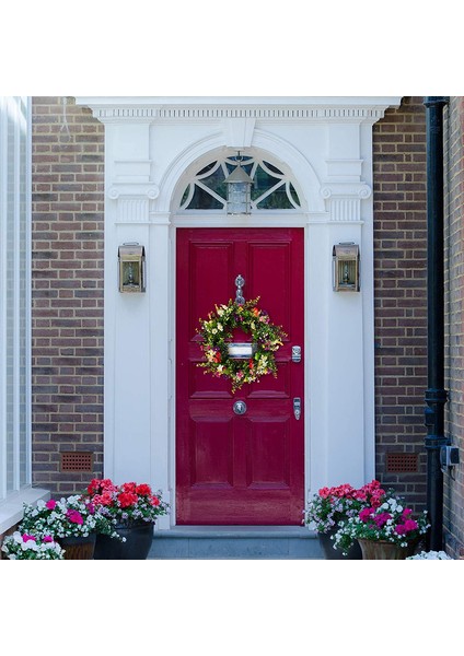 1 Adet, Kapı Çelengi, Yapay Çiçekler Çelenk, Ilkbahar Yaz Tüm Mevsimler Çiçek Çelenk, Ön Kapı Oturma Odası Pencere Duvar Bahçe Düğün Festivali Dekoru Için (45 Cm) (Yurt Dışından) fırsatları