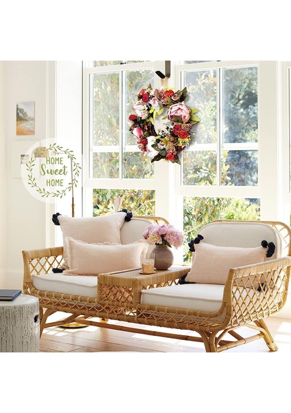 1pc, Yapay Çelenk Süslemeli Ön Kapı Dekorasyonu Için (Şakayık, 14 Inç/35 Santimetre) (Yurt Dışından) fırsatları