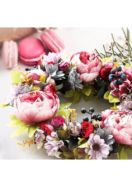 1pc, Yapay Çelenk Süslemeli Ön Kapı Dekorasyonu Için (Şakayık, 14 Inç/35 Santimetre) (Yurt Dışından) indirimleri