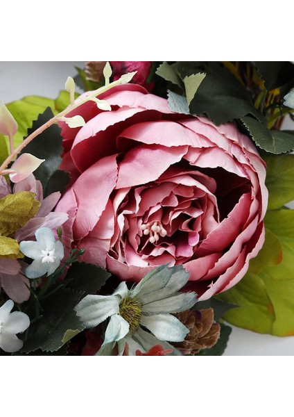 1 Adet, 14 "kapı Çelengi, Yapay Şakayık Işlemeli Top Çiçek, Ilkbahar ve Yaz Ön Kapı Çelengi, Dört Mevsim Çelengi, Dairesel (Yurt Dışından) modelleri