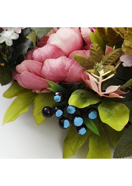 1 Adet, 14 "kapı Çelengi, Yapay Şakayık Işlemeli Top Çiçek, Ilkbahar ve Yaz Ön Kapı Çelengi, Dört Mevsim Çelengi, Dairesel (Yurt Dışından) indirimleri