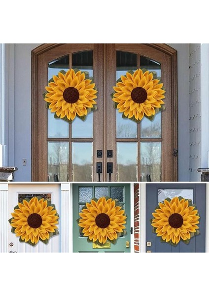 1 Adet, Ayçiçeği Çelenk Yaz Yapay Çiçek Dekorasyon Duvar Kapı Asılı Süsleme Bahar Çiftlik Evi Kolye Ev Dekor Için (42 Cm) (Yurt Dışından) modelleri