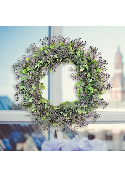 1 Adet, Yapay Lavanta Çelenk Garland Bahar Çelenk Duvar Asılı Sahte Çiçek Bahçe Partisi Ev Dekorasyon Için Ön Kapı (45 Cm) (Yurt Dışından) modelleri