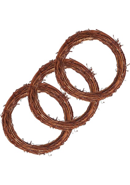 3 Adet Doğal Asma Çelenkler Asma Şube Çelenk Garland, Bahar Asma Çelenkler Dekorasyon Kapı Için Çiftlik Evi Parti Düğün Ev Duvar Asılı Dekorlar (20 Cm) (Yurt Dışından)